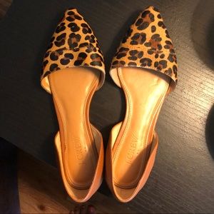 J. Crew leopard d’orsay flats- Size 6